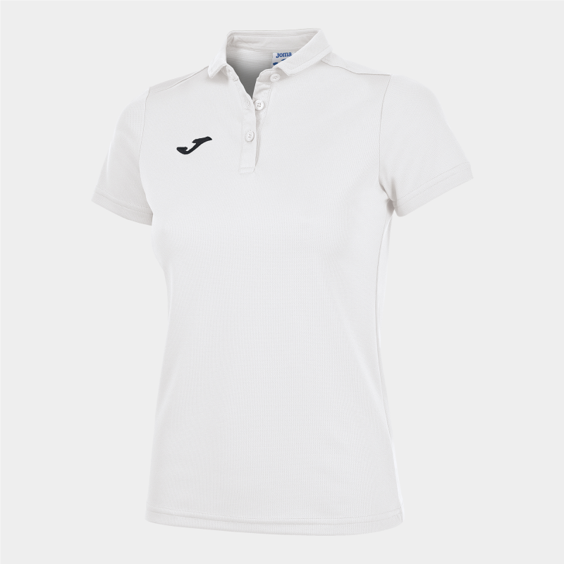 JOMA WOMENS HOBBY POLO WHITE BLACK