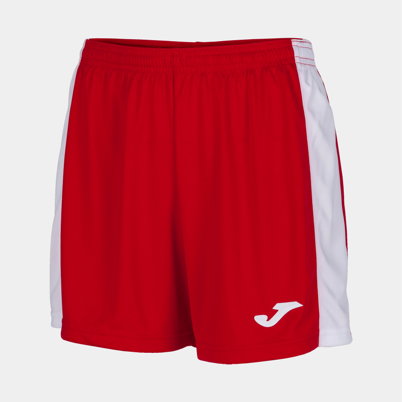 JOMA WOMENS MAXI SHORT RED WHITE