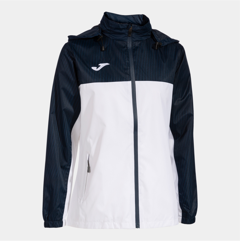 JOMA WOMENS MONTREAL RAINJACKET WHITE DARK NAVY