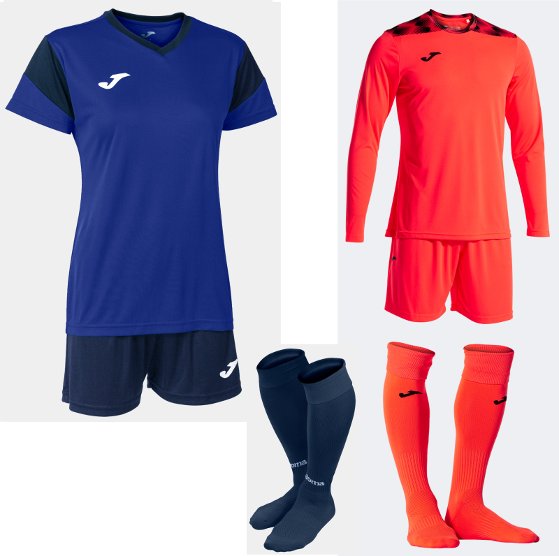 JOMA WOMENS PHEONIX SET KIT BUNDLE DARK ROYAL DARK NAVY