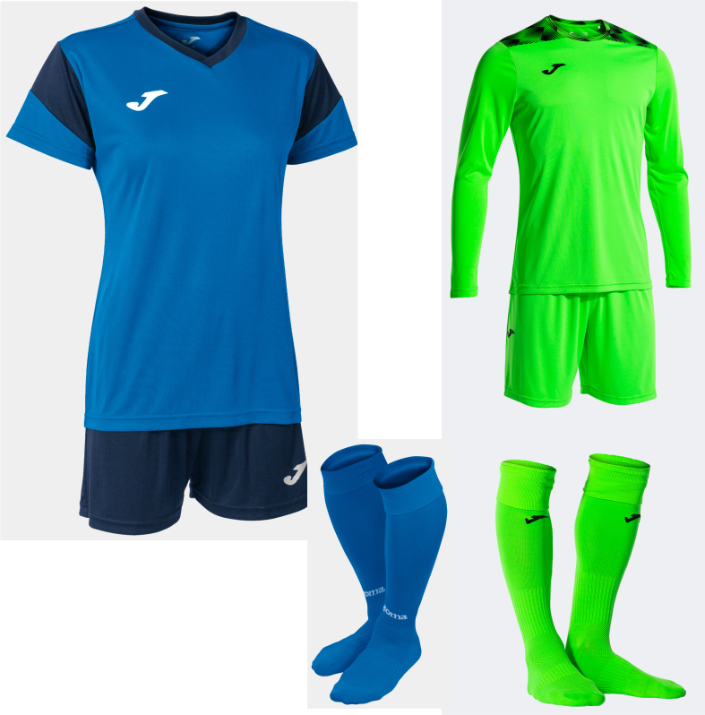 JOMA WOMENS PHEONIX SET KIT BUNDLE ROYAL DARK NAVY
