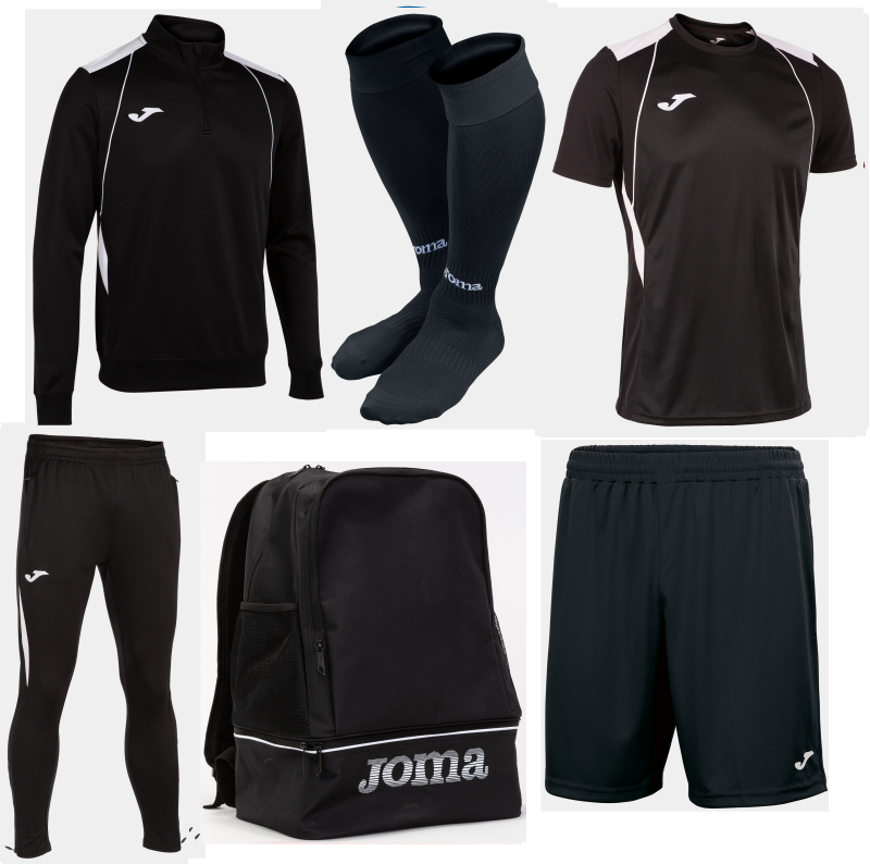 Joma Championship VII Black White Training Bundle