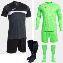 Load image into Gallery viewer, Joma Danubio III Set Kit Bundle Anthracite Black
