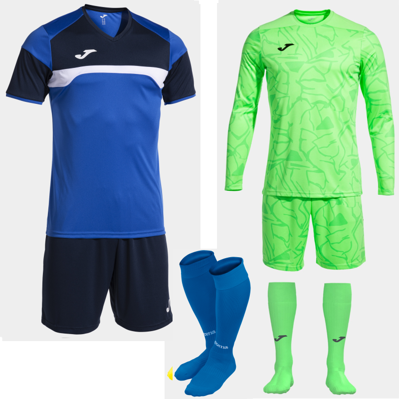 Joma Danubio III Set Kit Bundle Royal Dark Navy