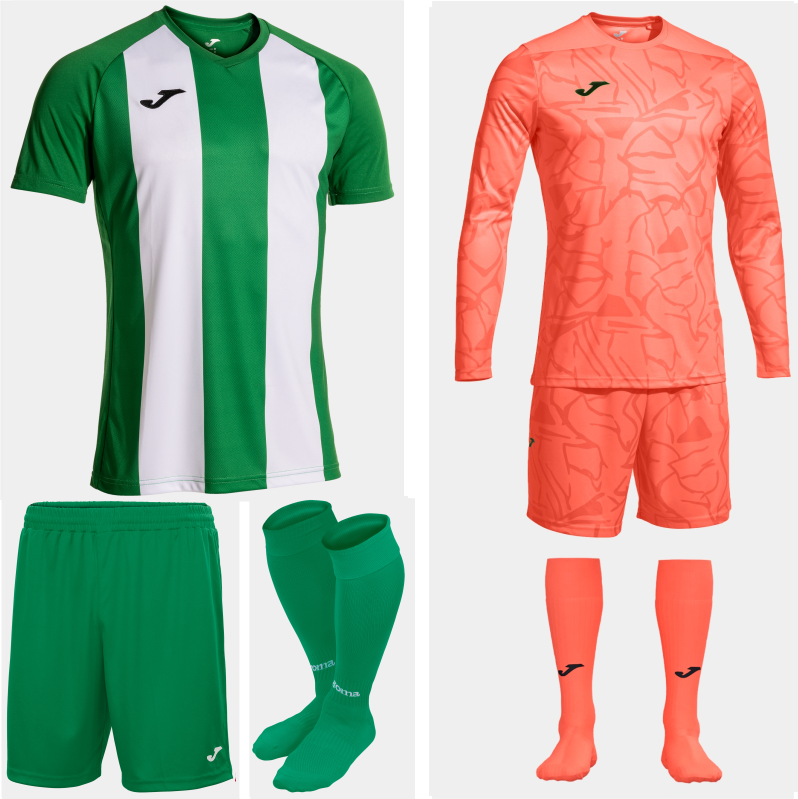 JOMA INTER IV GREEN WHITE KIT BUNDLE