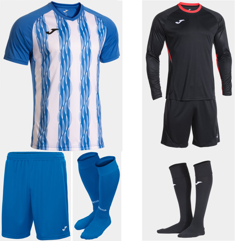 JOMA INTER V KIT BUNDLE ROYAL WHITE