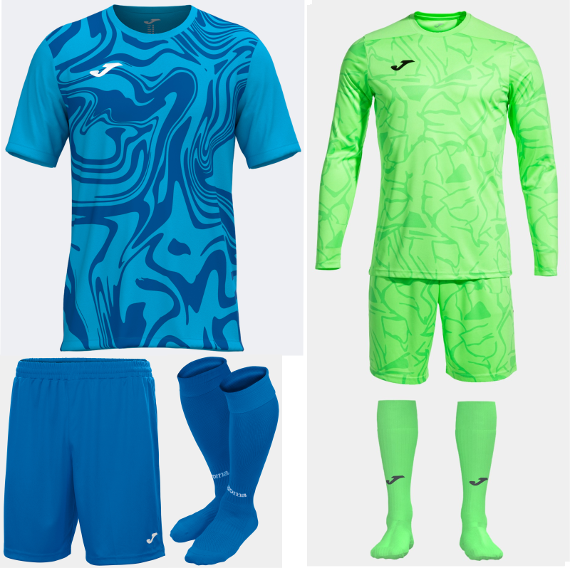 Joma Lion II Kit Bundle Medium Sky Dark Navy