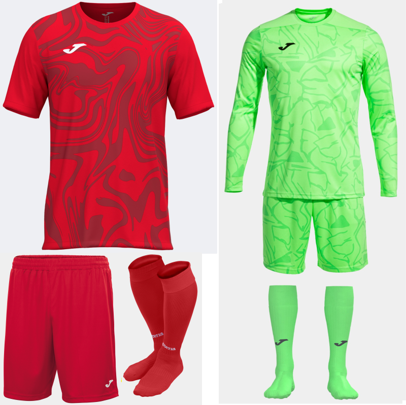 Joma Lion II Kit Bundle Red