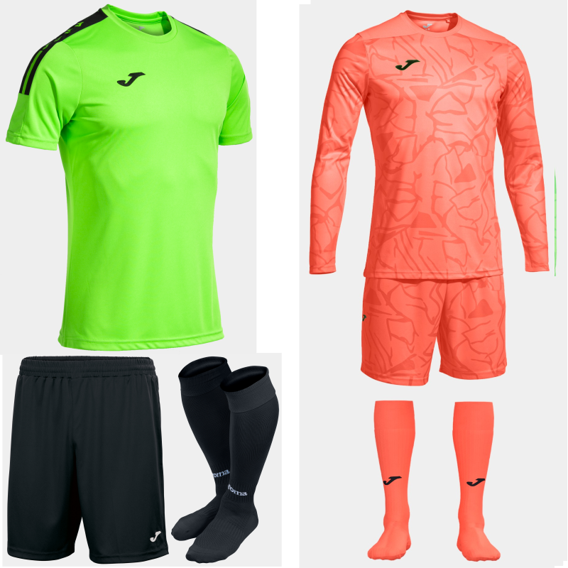 Joma Olimpiada Kit Bundle Green Fluor Black