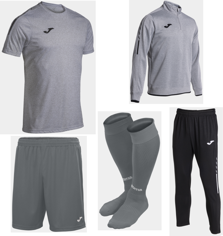 JOMA OLIMPIADA TRAINING BUNDLE GREY BLACK