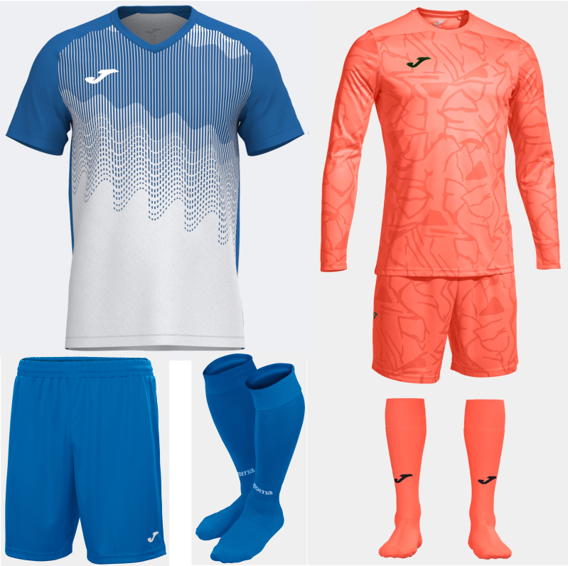 Joma Tiger VI Kit Bundle White Royal