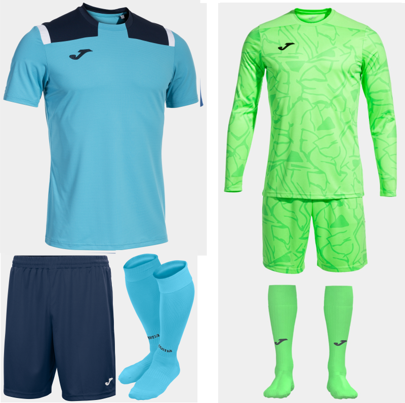 Joma Toledo SS Kit Bundle Turquoise Fluor Dark Navy