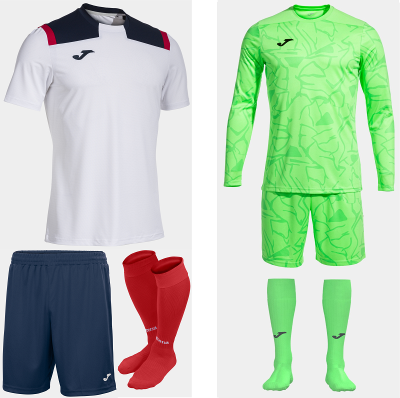 Joma Toledo SS Kit Bundle White Dark Navy