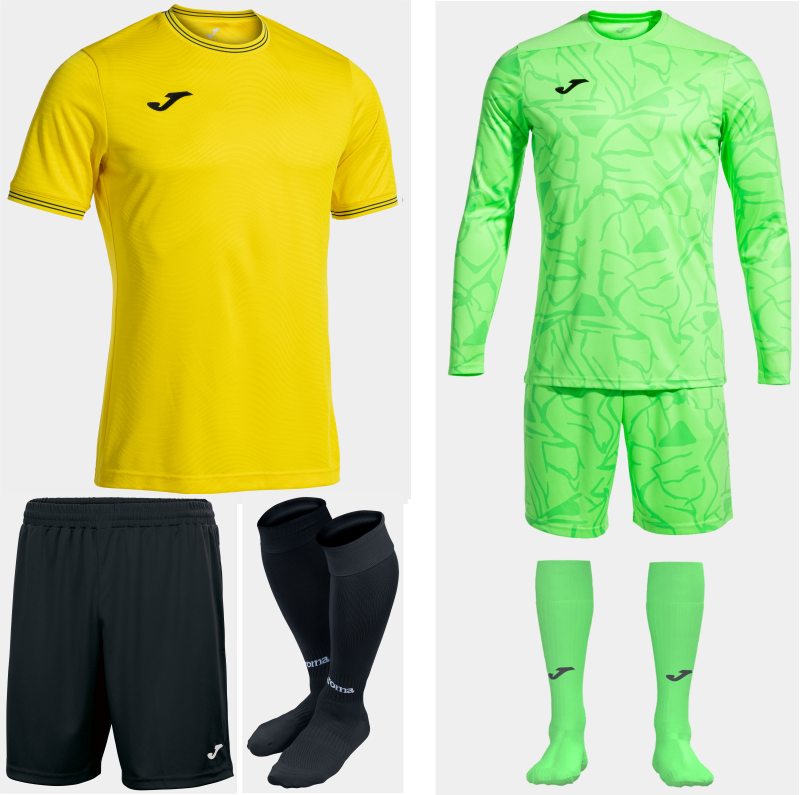 Joma Toletum V SS Kit Bundle Yellow