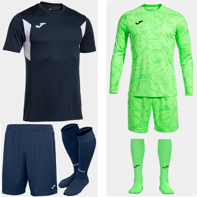Joma Winner III SS Kit Bundle Dark Navy White