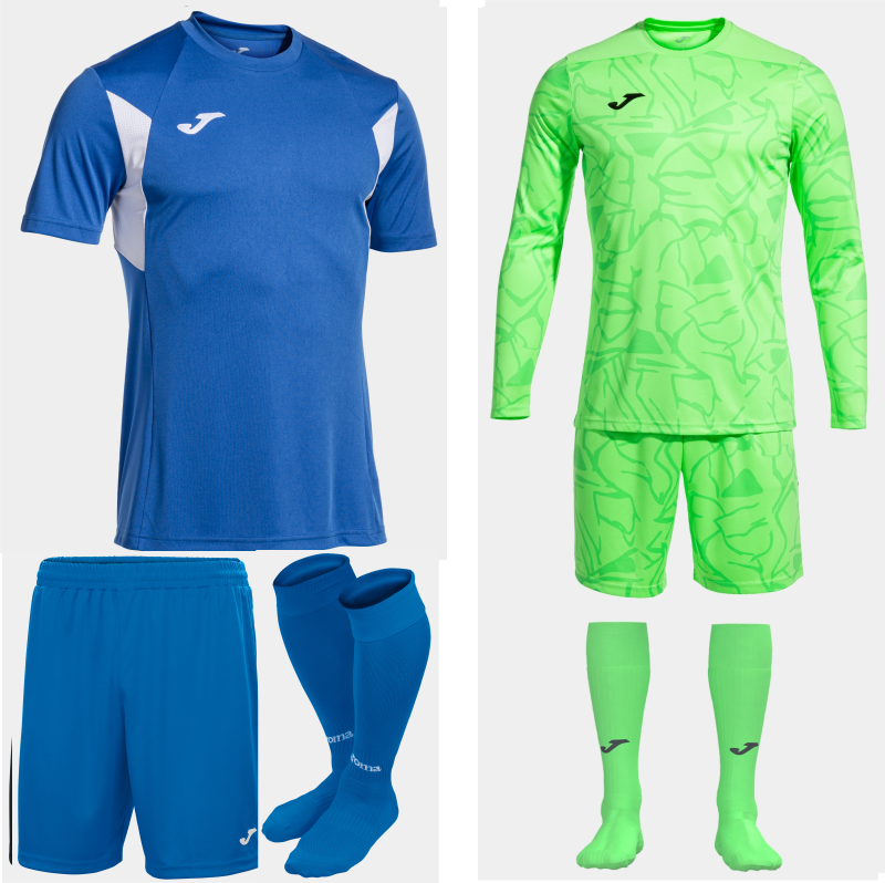 Joma Winner III SS Kit Bundle Royal White