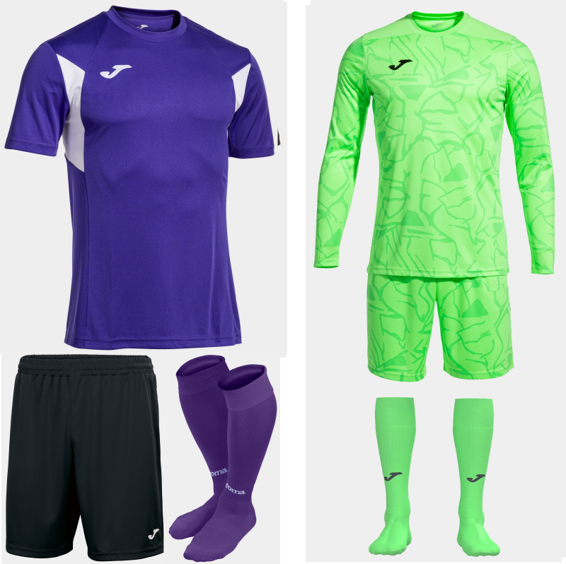 Joma Winner III SS Kit Bundle Violet White