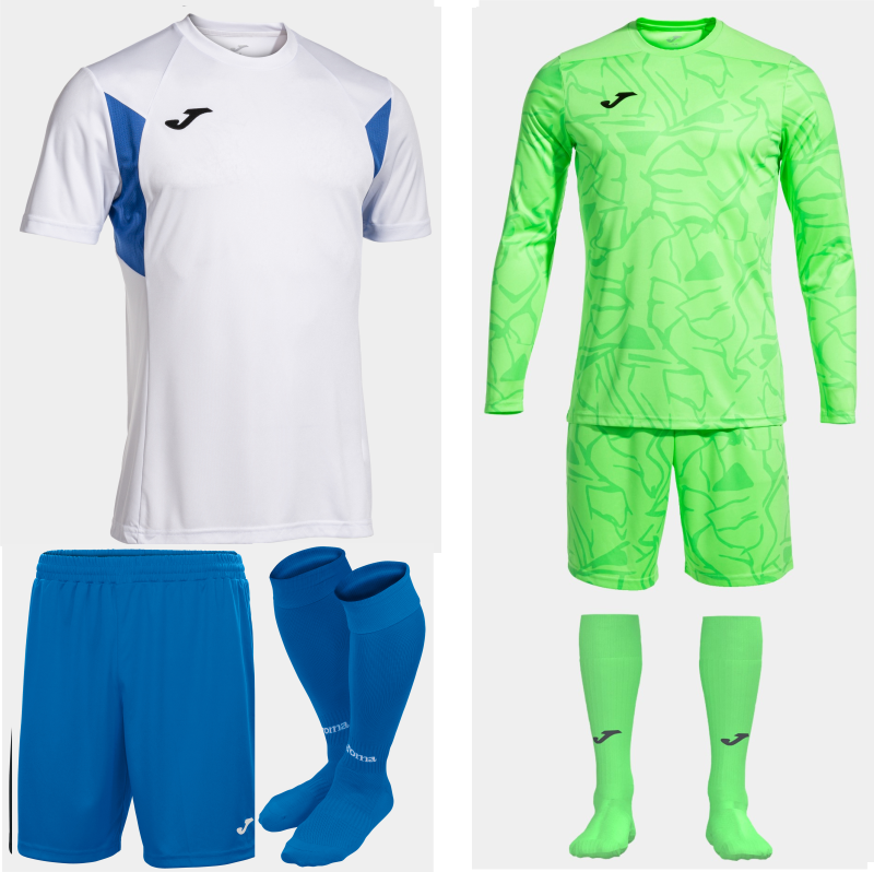 Joma Winner III SS Kit Bundle White Royal