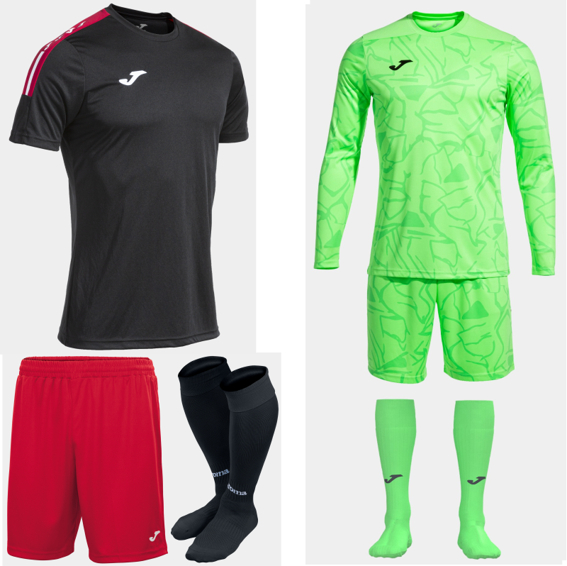 Joma Olimpiada Kit Bundle Black Red