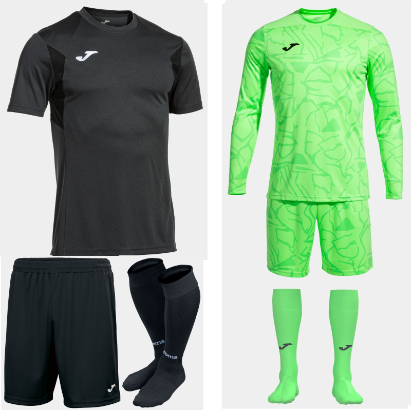 Joma Winner III SS Kit Bundle Anthracite Black