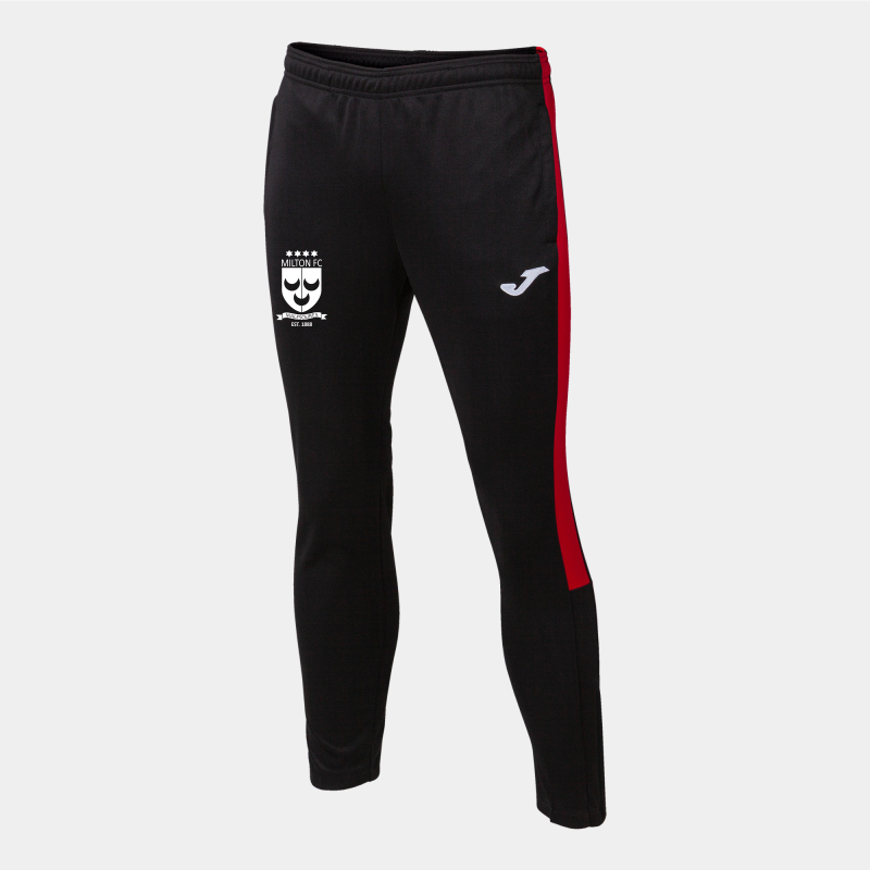 MILTON FC PANTS BLACK RED