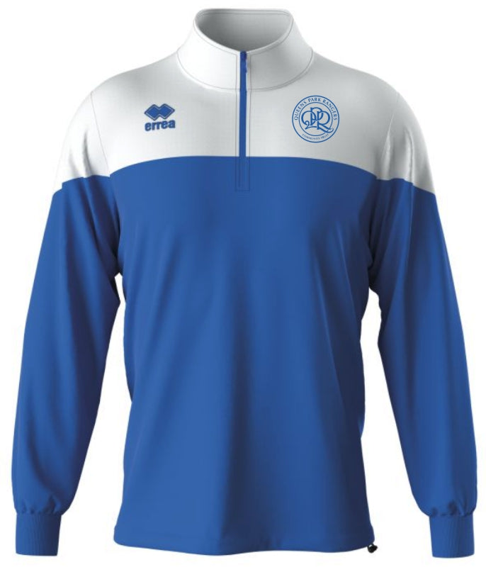 QPR Errea Blake 1/4 Zip Top Royal/White