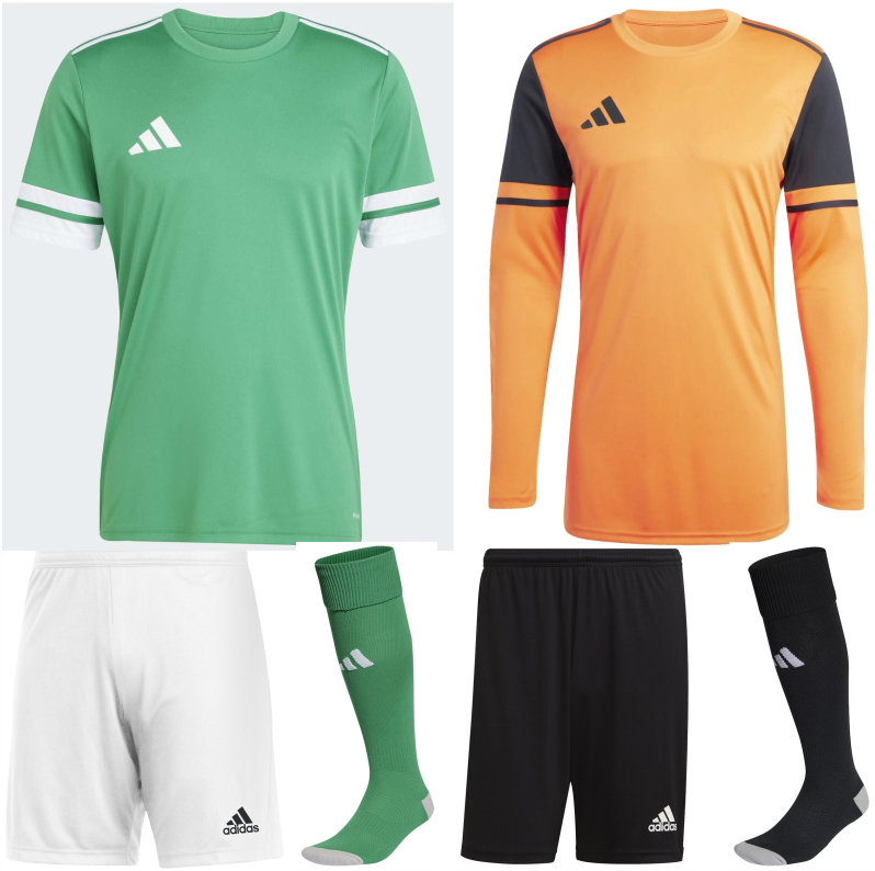 ADIDAS SQUADRA 25 KIT BUNDLE TEAM GREEN WHITE