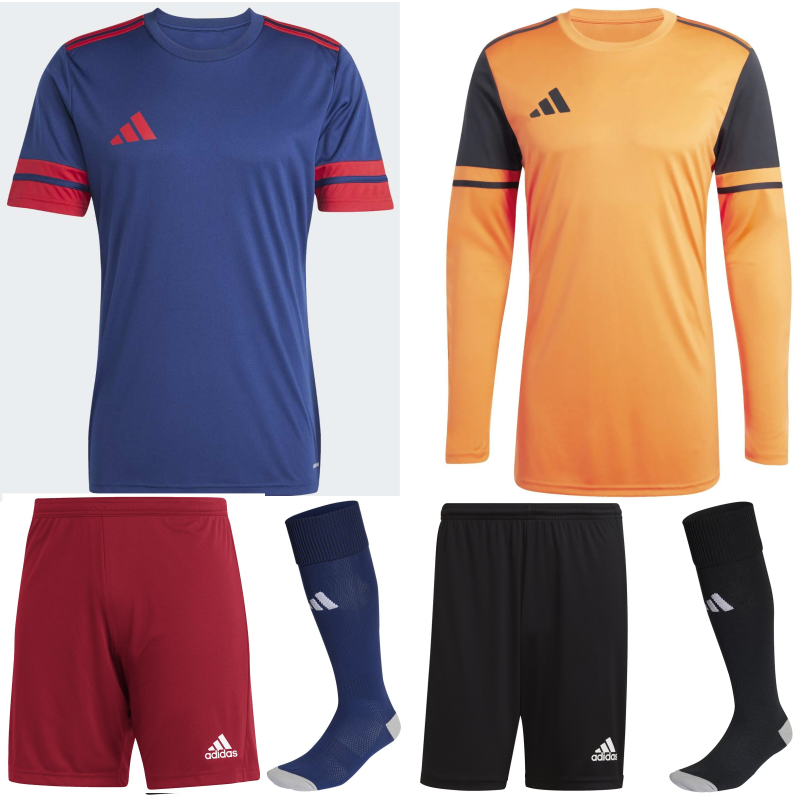 ADIDAS SQUADRA 25 KIT BUNDLE TEAM NAVY BLUE TEAM POWER RED