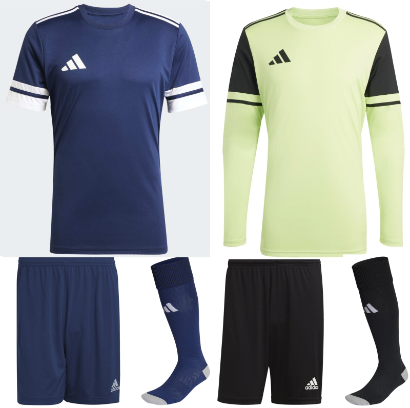 ADIDAS SQUADRA 25 KIT BUNDLE TEAM NAVY BLUE WHITE