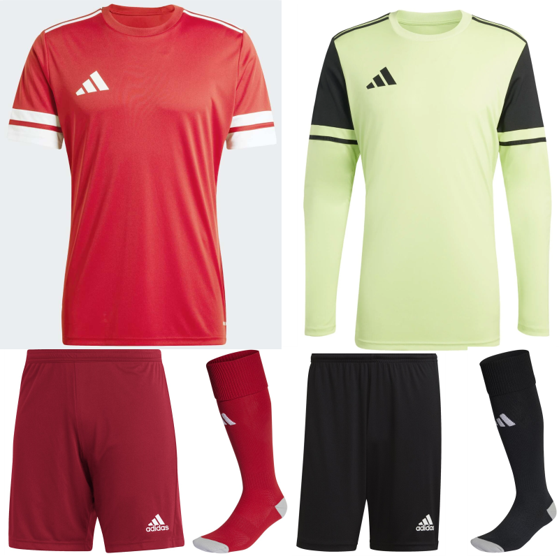 ADIDAS SQUADRA 25 KIT BUNDLE TEAM POWER RED WHITE
