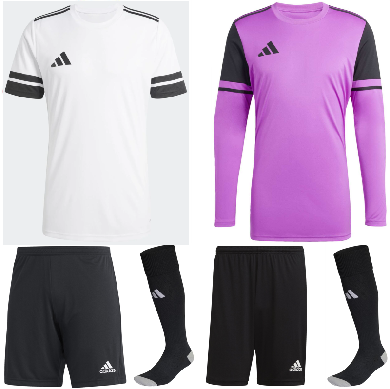 ADIDAS SQUADRA 25 KIT BUNDLE WHITE BLACK
