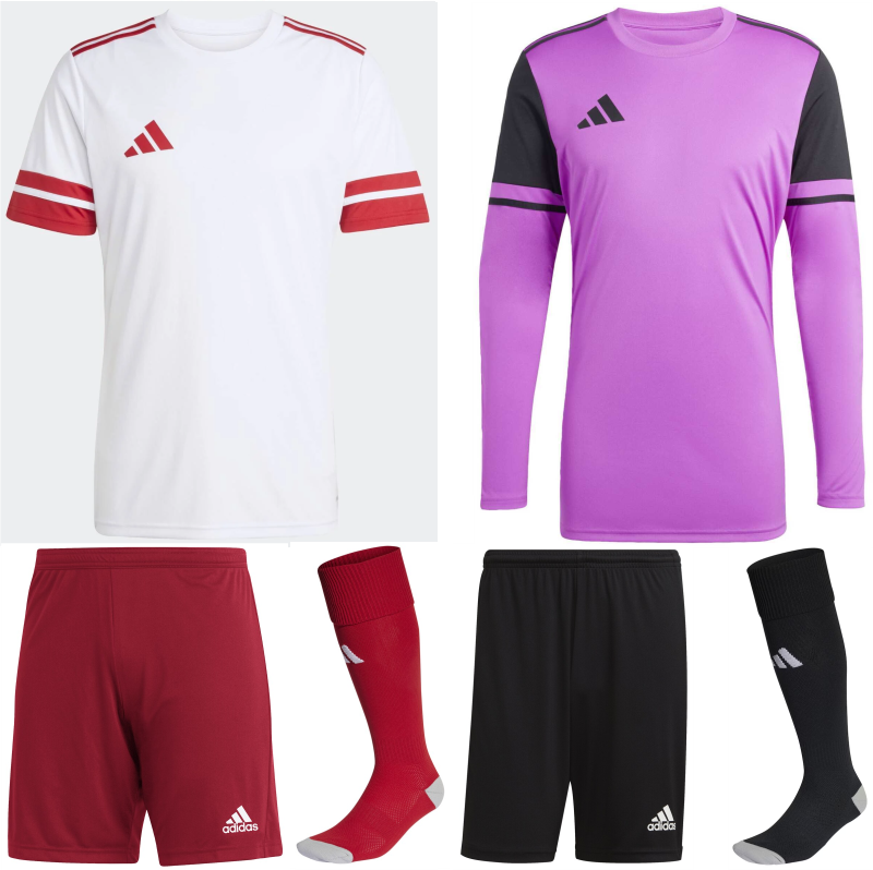 ADIDAS SQUADRA 25 KIT BUNDLE WHITE TEAM POWER RED