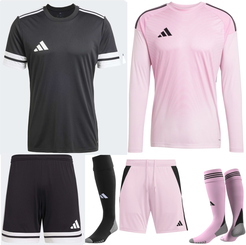 ADIDAS SQUADRA 25 PREMIUM KIT BUNDLE BLACK WHITE