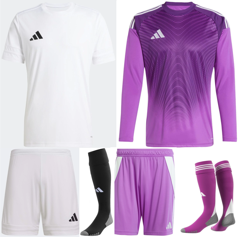 ADIDAS SQUADRA 25 PREMIUM KIT BUNDLE WHITE WHITE BLACK