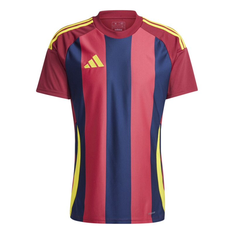 ADIDAS STRIPED 24 JERSEY MAROON TEAM NAVY BLUE TEAM YELLOW