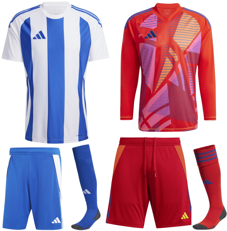 ADIDAS STRIPED 24 PREMIUM KIT BUNDLE WHITE BLUE