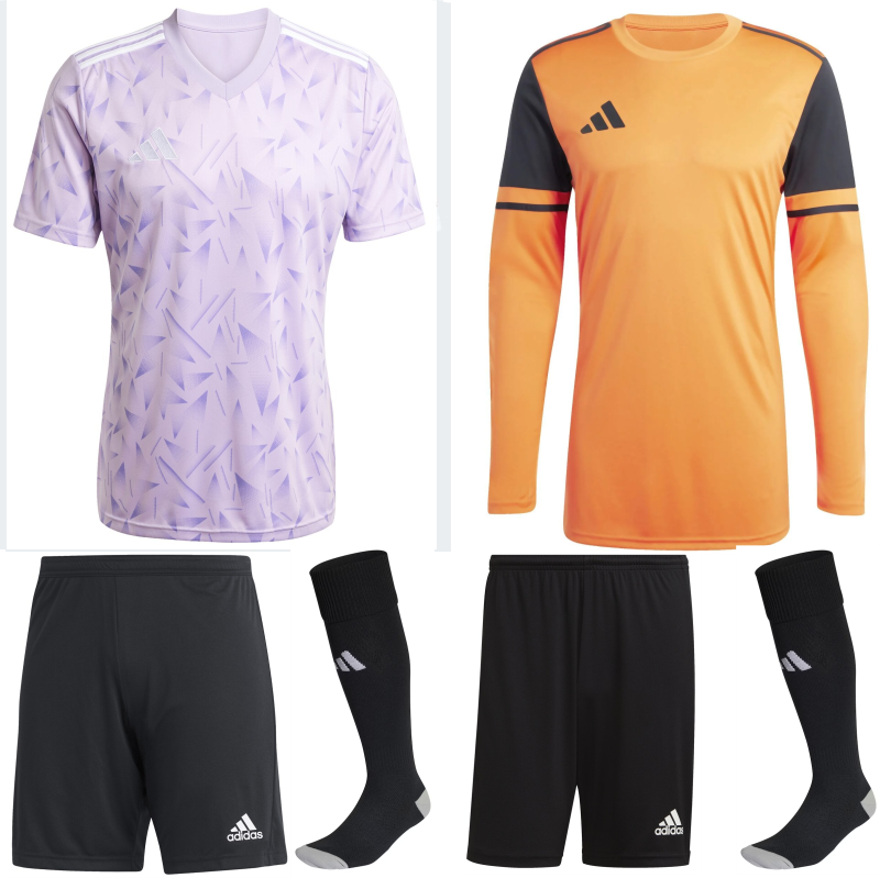 ADIDAS TEAM ICON 25 KIT BUNDLE PURPLE GLOW WHITE