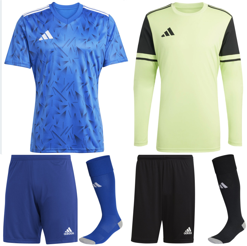 ADIDAS TEAM ICON 25 KIT BUNDLE TEAM ROYAL BLUE WHITE