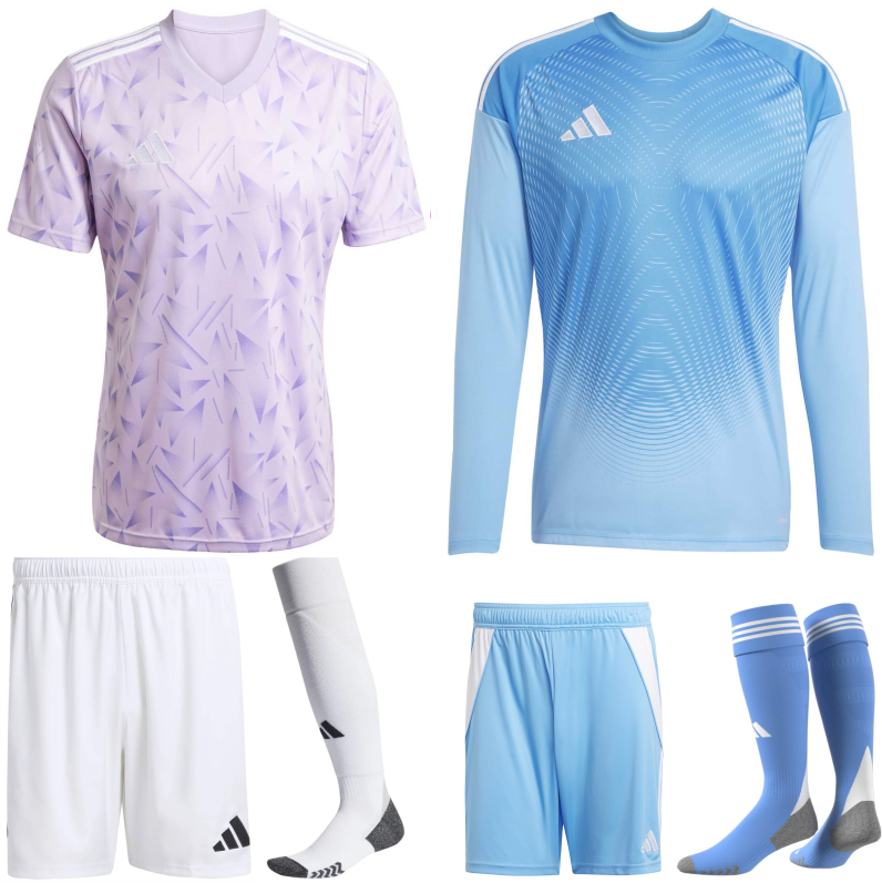 ADIDAS TEAM ICON 25 PREMIUM KIT BUNDLE PURPLE GLOW WHITE