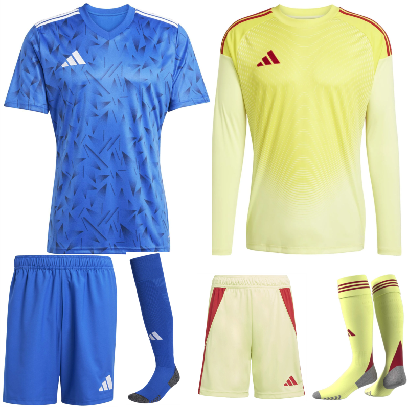 ADIDAS TEAM ICON 25 PREMIUM KIT BUNDLE TEAM ROYAL BLUE WHITE