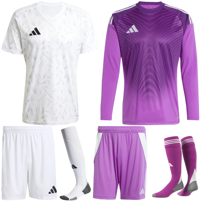 ADIDAS TEAM ICON 25 PREMIUM KIT BUNDLE WHITE WHITE BLACK