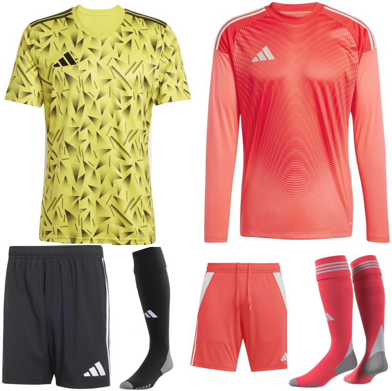 ADIDAS TEAM ICON 25 PREMIUM KIT BUNDLE TEAM YELLOW BLACK