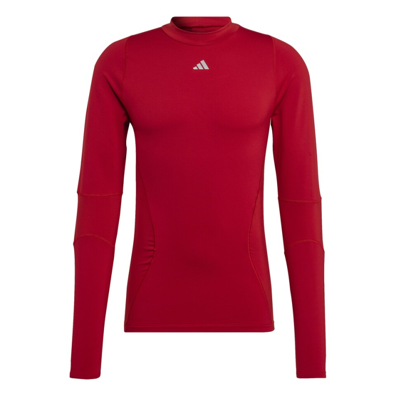 ADIDAS TECHFIT COLD READY LONG SLEEVE TEE TEAM POWER RED 2