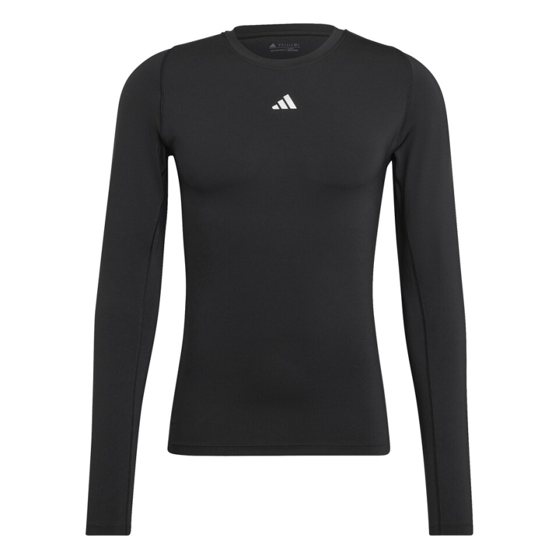 ADIDAS TECHFIT LONG SLEEVE TEE MEN BLACK