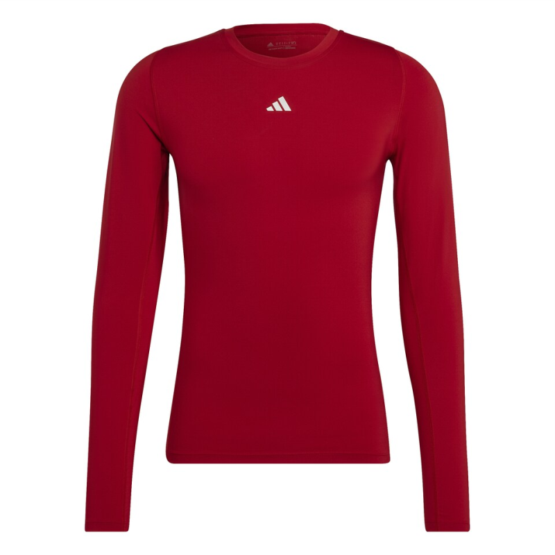 ADIDAS TECHFIT LONG SLEEVE TEE MEN TEAM POWER RED 2