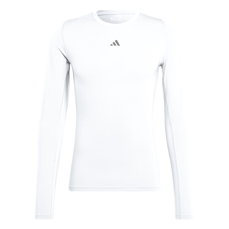 ADIDAS TECHFIT LONG SLEEVE TEE MEN WHITE