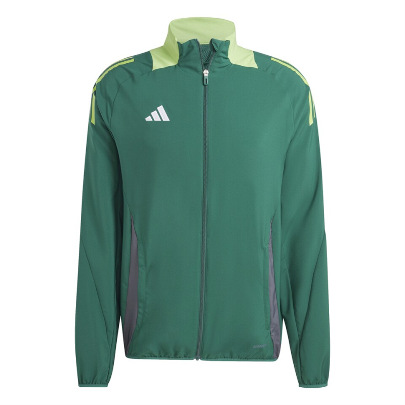 ADIDAS TIRO 24 COMPETITION PRESENTATION JACKET TEAM DARK GREEN TECH EMERALD WHITE