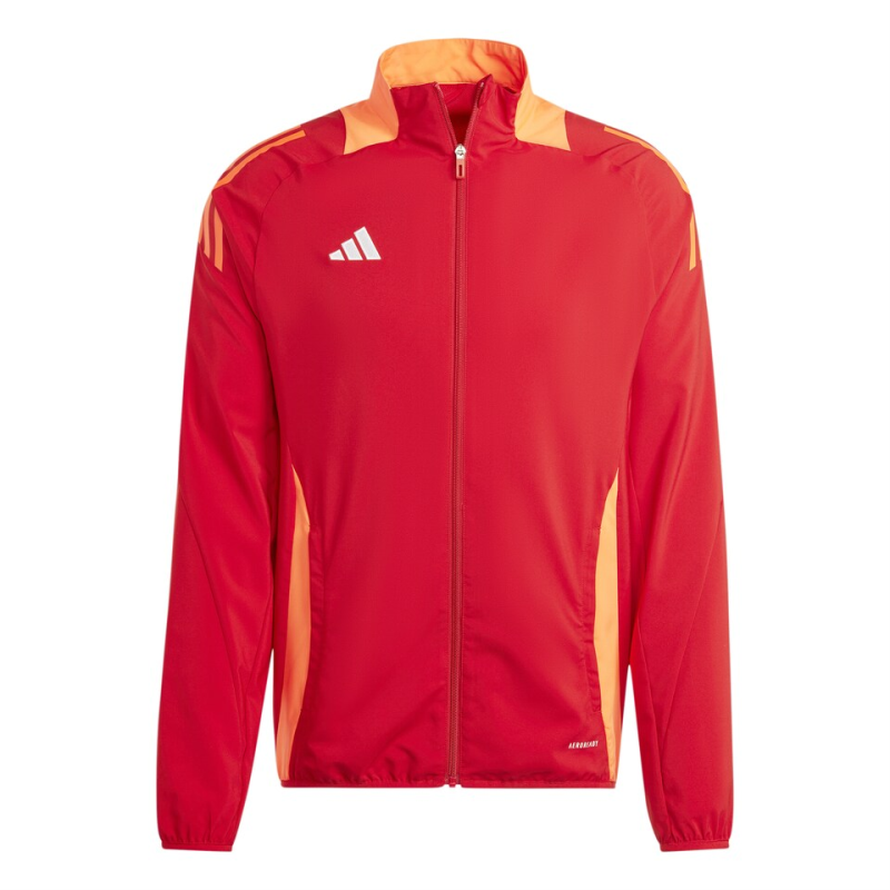 ADIDAS TIRO 24 COMPETITION PRESENTATION JACKET TEAM POWER RED APPAREL SOLAR RED WHITE