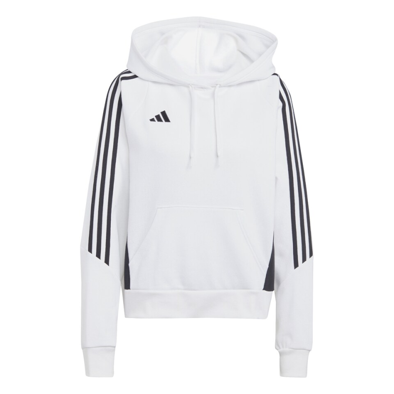 ADIDAS TIRO 24 SWEAT HOODY WOMEN WHITE BLACK