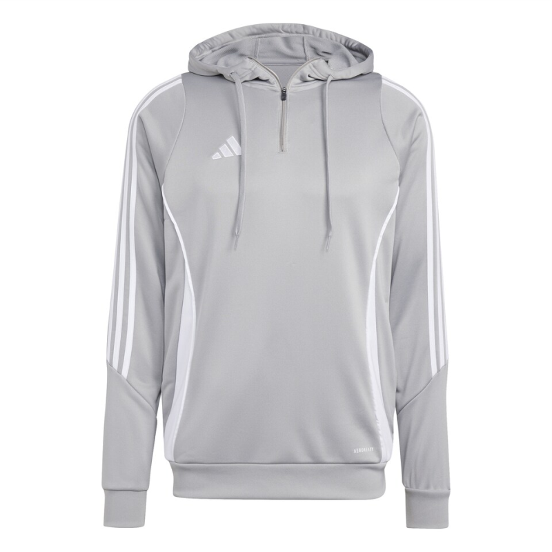 ADIDAS TIRO 24 TRAINING HOODY TEAM MID GREY WHITE